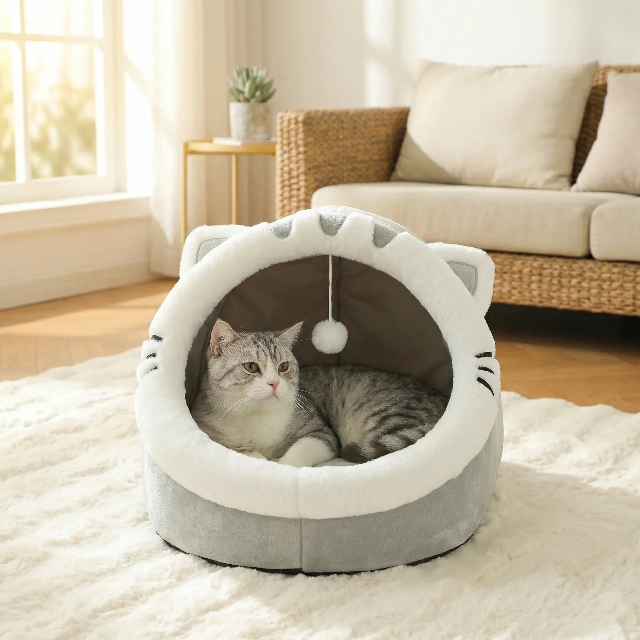 Cozy Cave Cat Bed