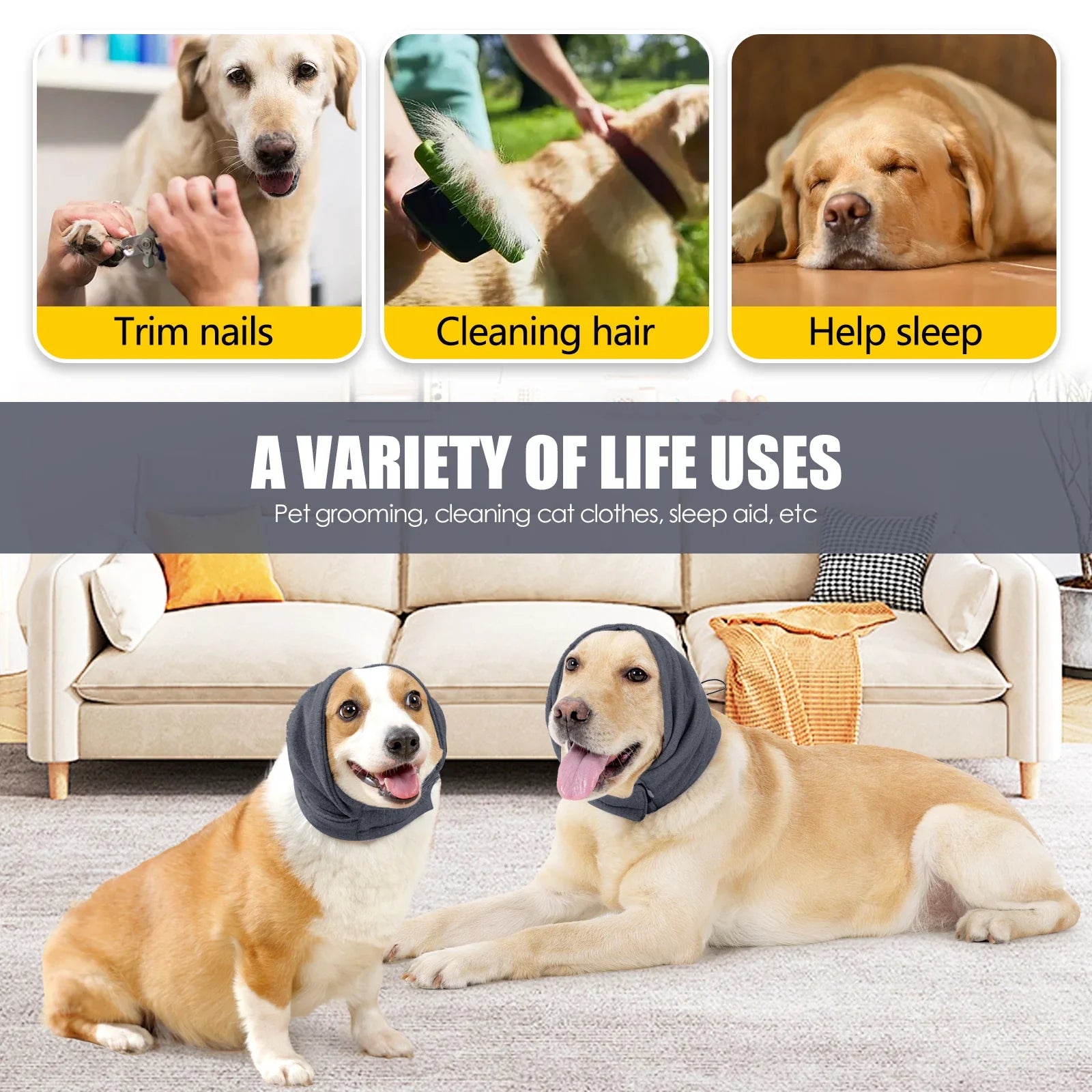 Dog Comfort Ear Wraps
