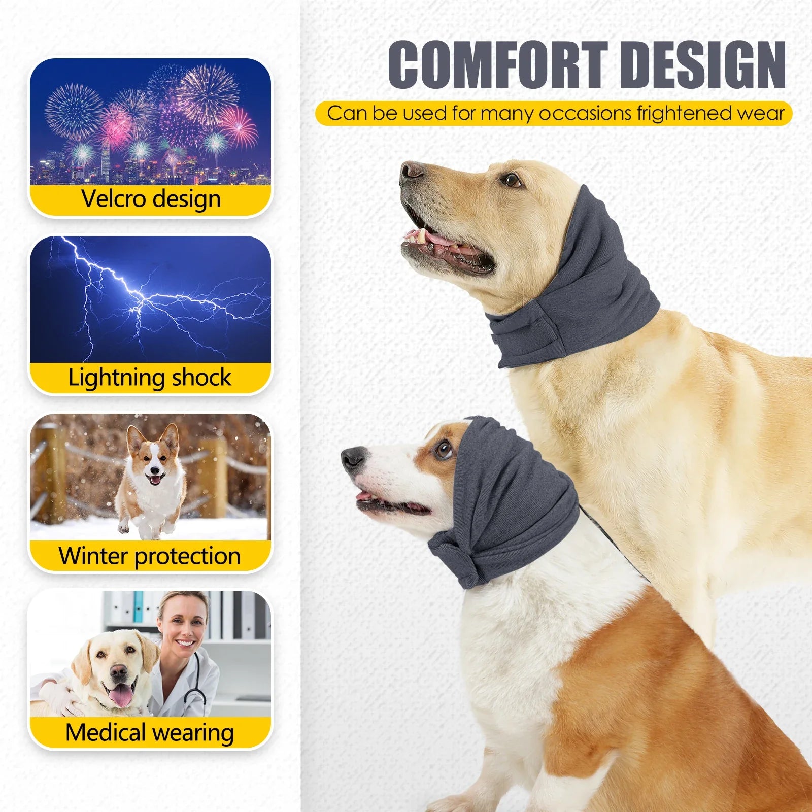 Dog Comfort Ear Wraps