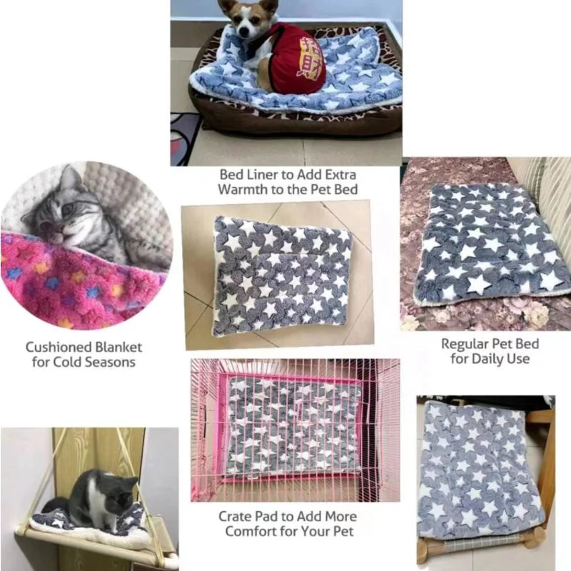 Cozy Flannel Pet Bed Mat