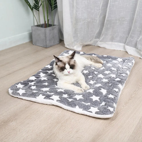 Cozy Flannel Pet Bed Mat