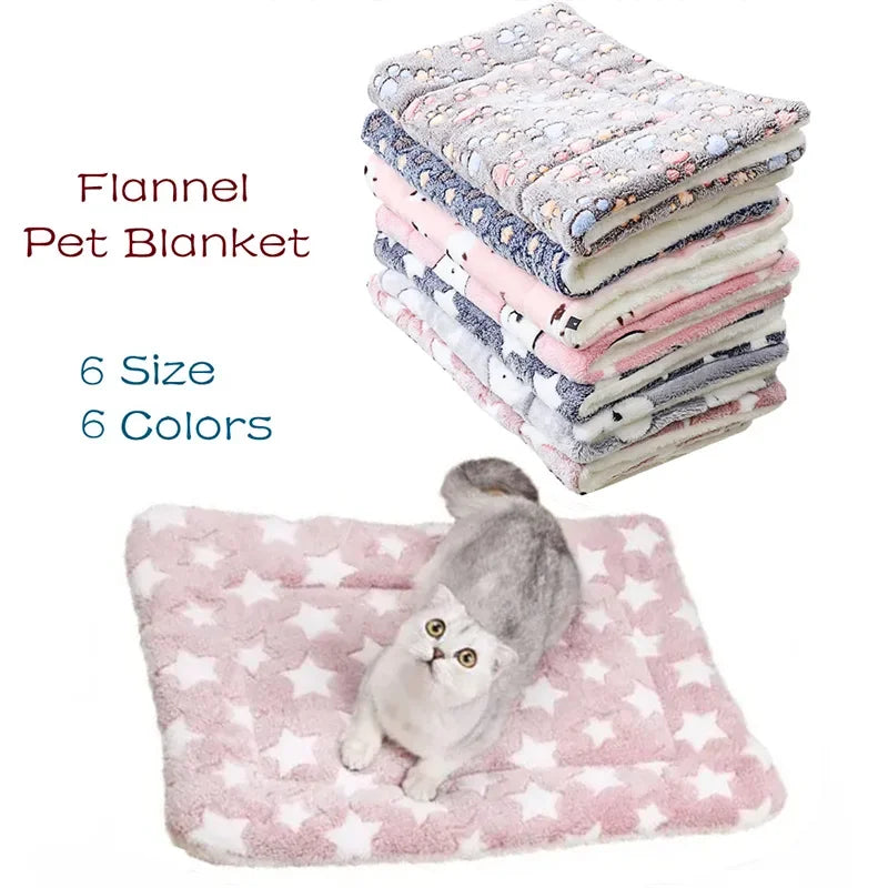 Cozy Flannel Pet Bed Mat